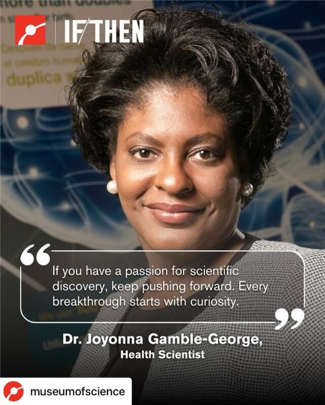 Thank you to the @museumofscience and the @ifthenshecan initiative for highlighting my work and mission.

To all the girls and women curious about science - know this: you don’t need to have all the answers to make a difference. What matters most is your willingness to ask questions, challenge assumptions, and keep showing up. Your perspective is powerful, and the world needs your voice in STEM.

Let your curiosity lead and let your courage follow. 💡🧠✨

#WomenInSTEM #RepresentationMatters #STEMInspiration #HealthScience #CuriosityDriven #IFTHENSheCan